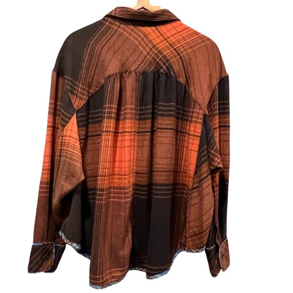 Urban Outfitters BDG Karl Slouchy Plaid Flannel Button Down Shirt, NWT, L - Picture 4 of 11